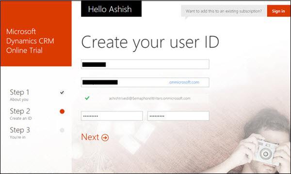 Mscrm Online Registration Step 3
