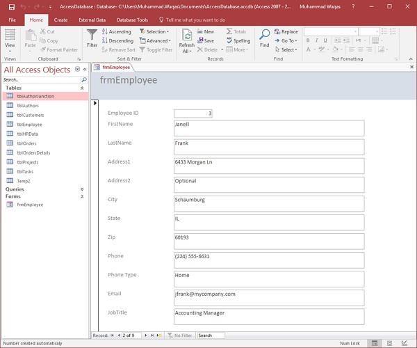 Employee Information