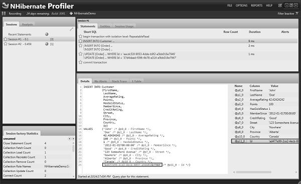 Inverse NHibernate Profiler