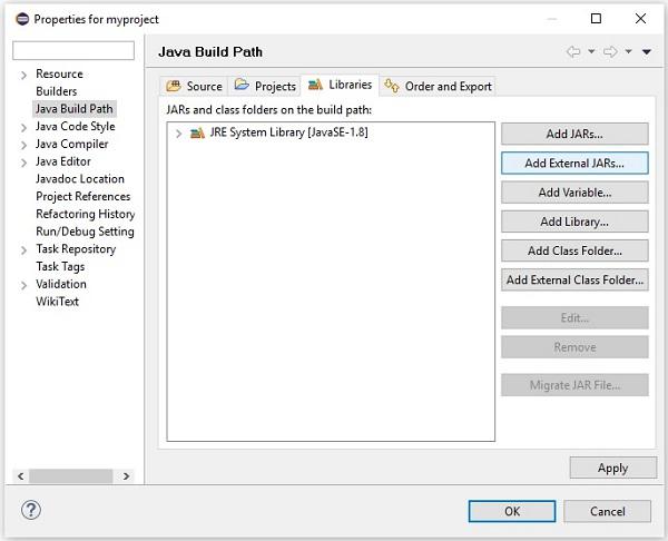 Eclipse External jars
