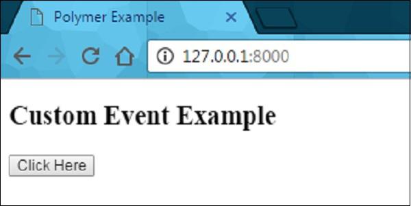 Polymer Custom Events