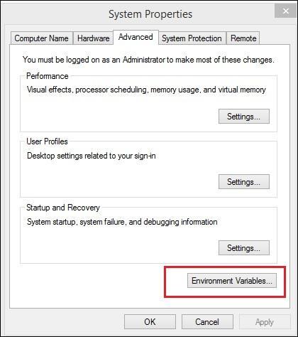 Setting path Windows