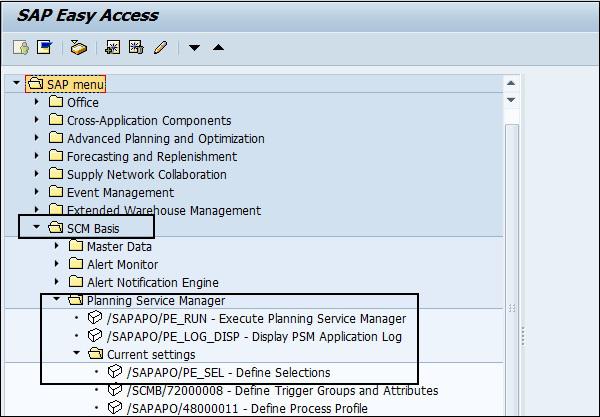 Planning Service Manager