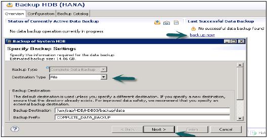 Backup HDB(HANA)