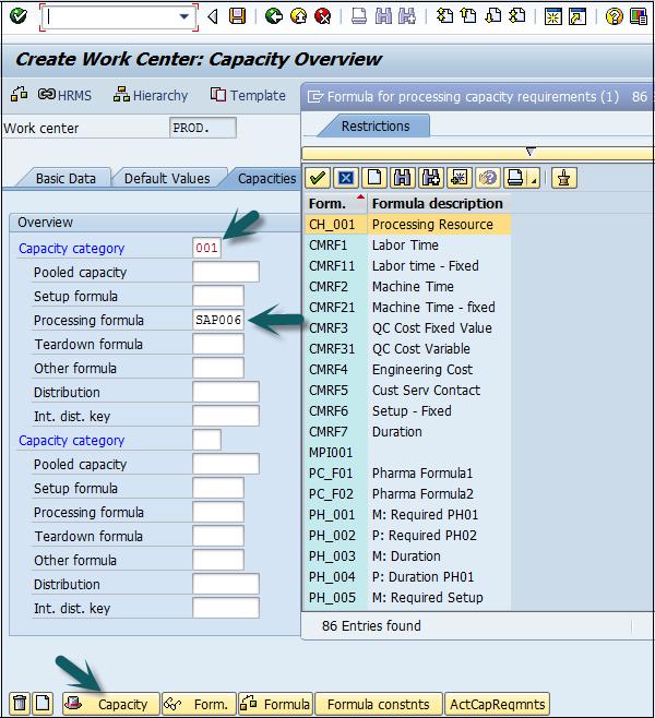 Capacity Overview