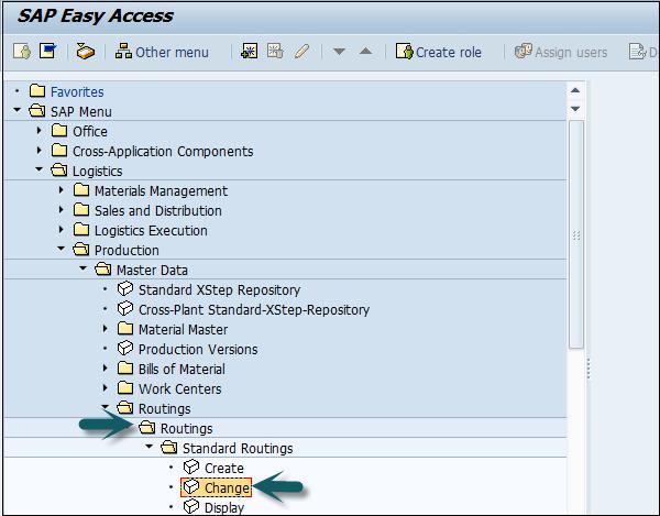 SAP PP Routing