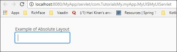 Vaadin Absolute Layout
