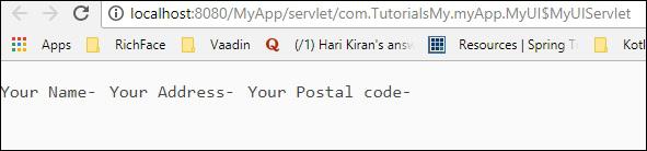 Vaadin Horizontal Layout